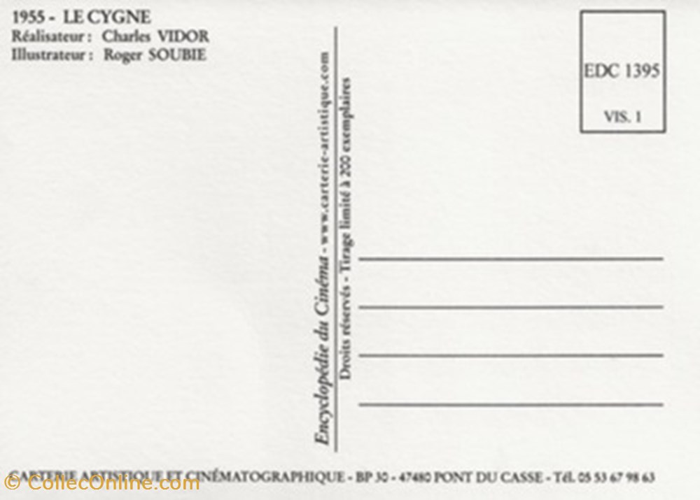 Le cygne cartes postales autres le cygne