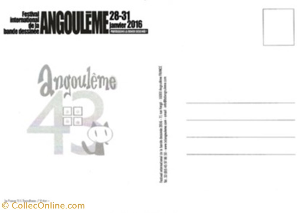 cartes postales bande dessinee angouleme 16 2016