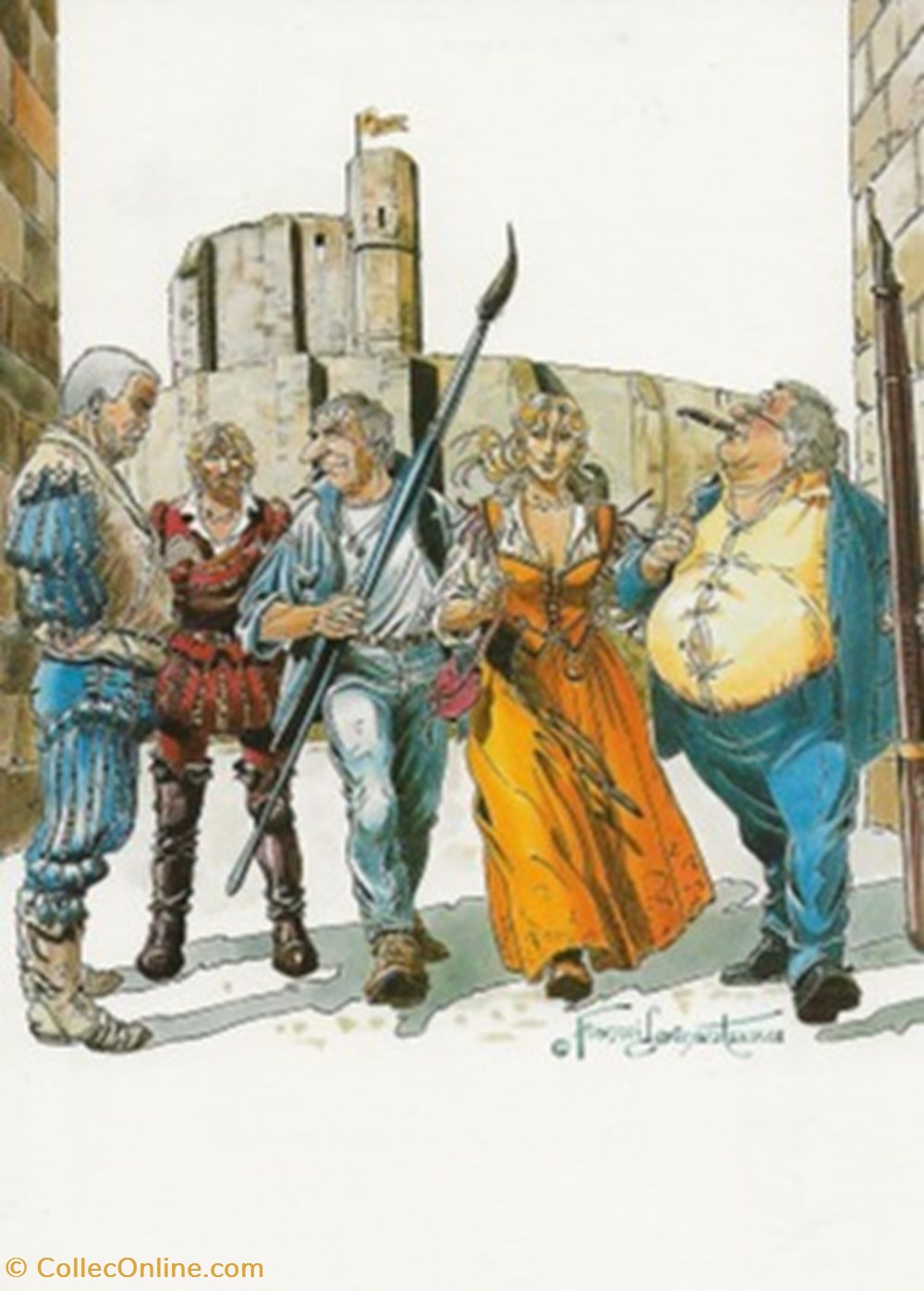 cartes postales bande dessinee malefosse