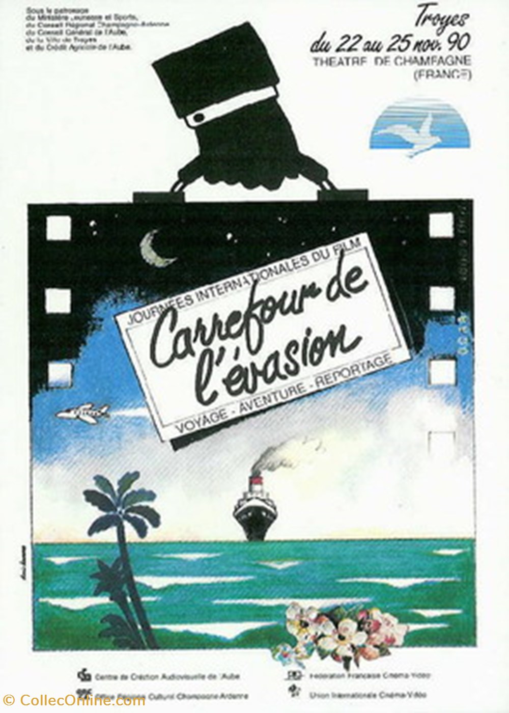 cartes postales autres troyes journees du film voyage aventure reportage 1990