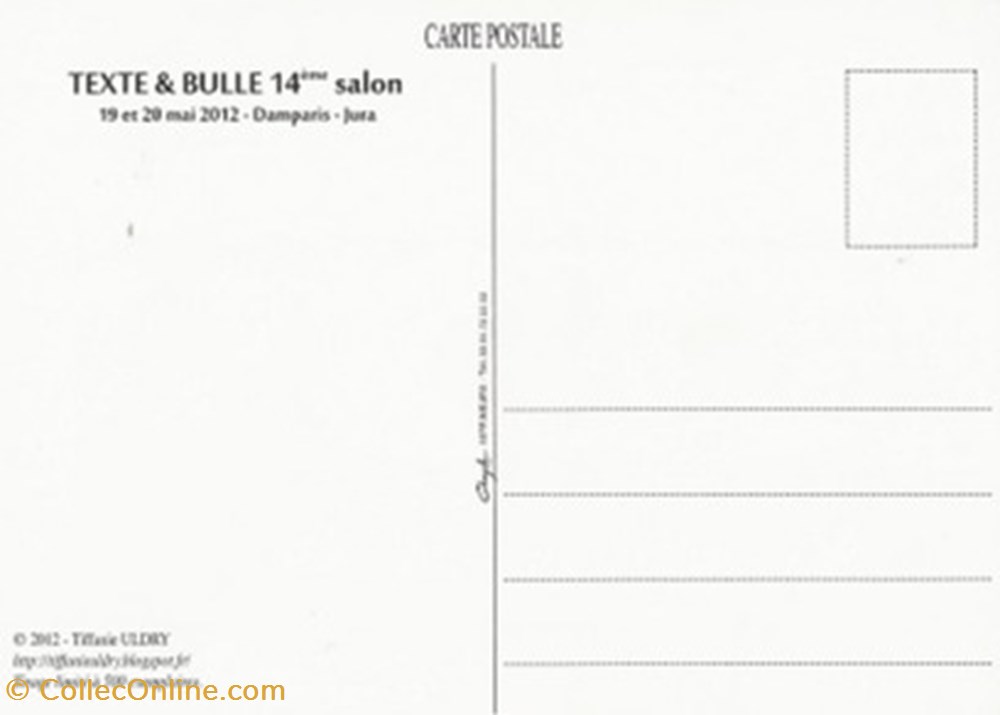 Damparis (39) 2012 cartes postales bande dessinee damparis 39 2012