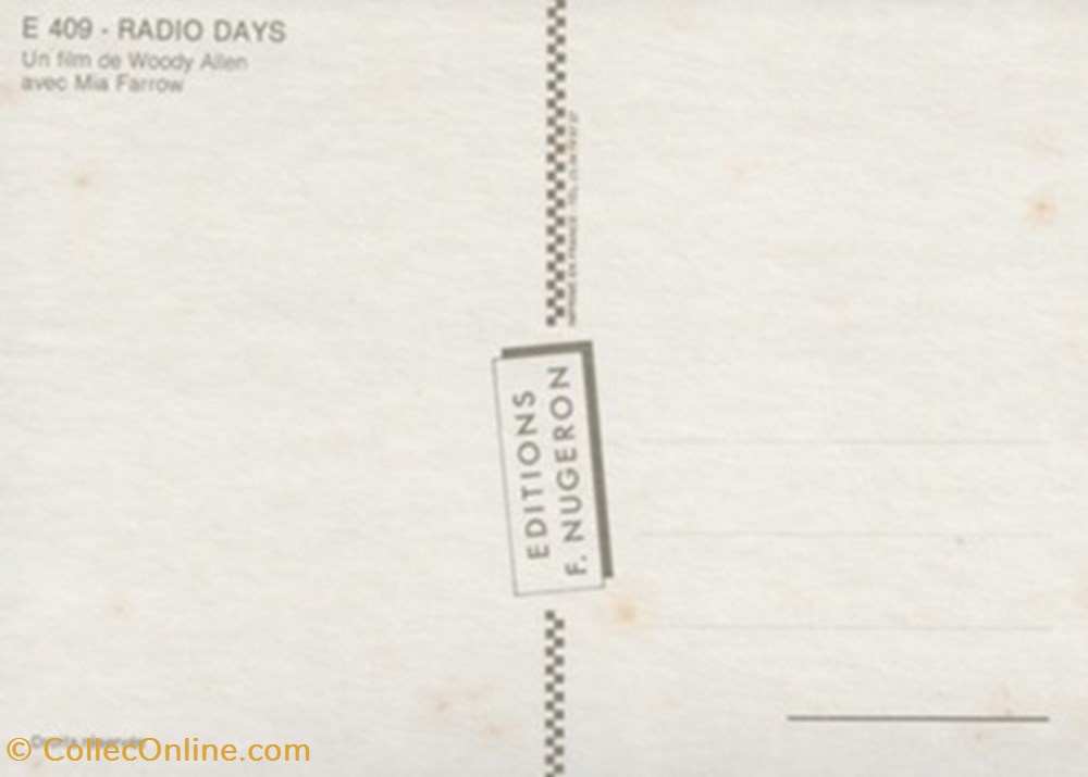 Radio days cartes postales autres radio days