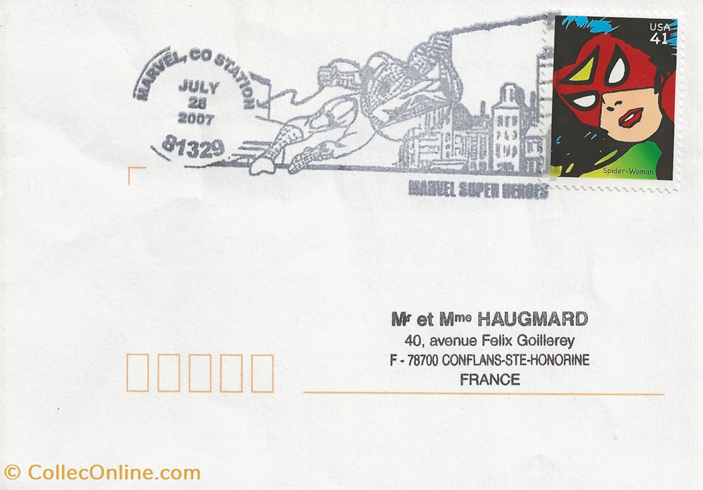 Marvel (Etats-Unis) 2007 Marvel super heroes timbres marvel etats unis 2007 marvel super heroes