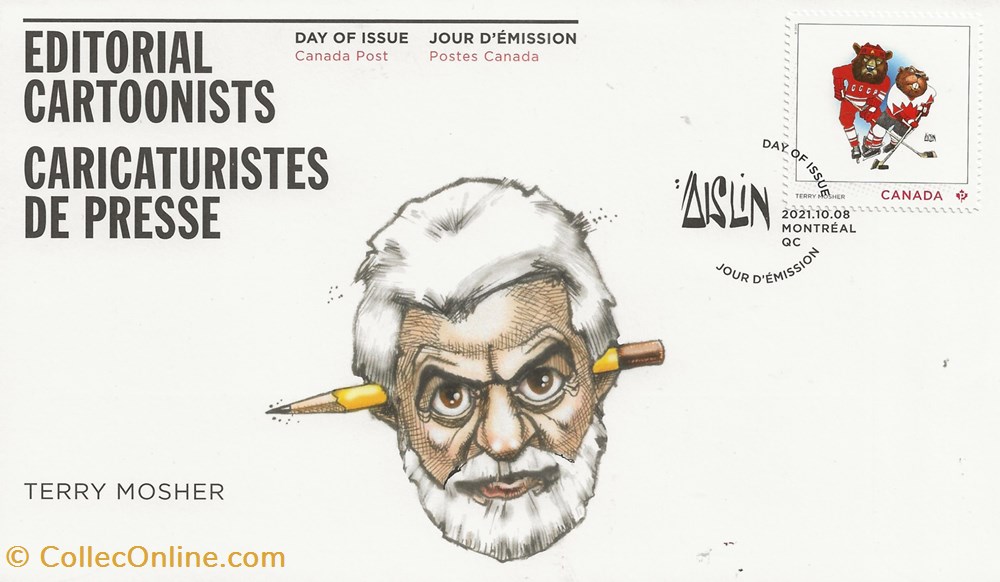 timbres zzz canada 2021 caricaturistes de presse