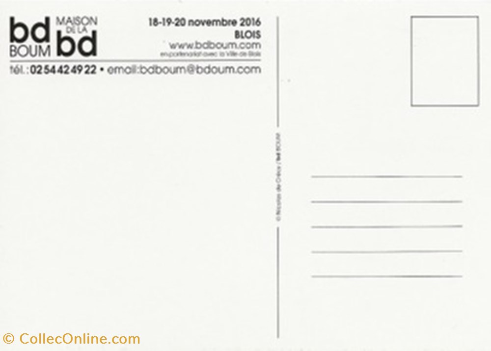 cartes postales bande dessinee blois 41 2016