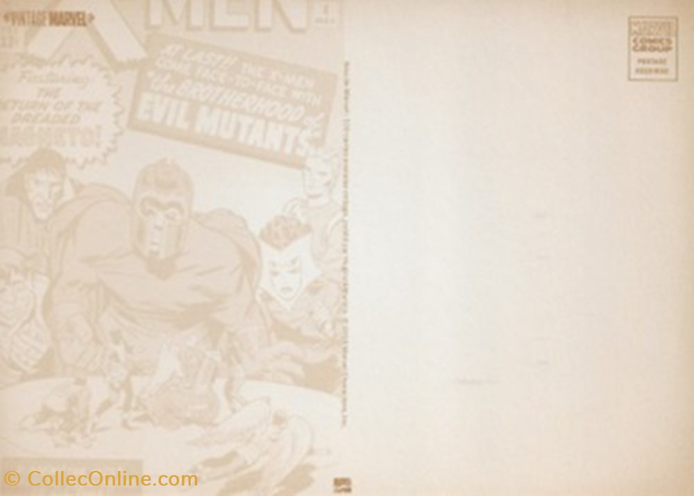 Marvel 2 cartes postales bande dessinee marvel