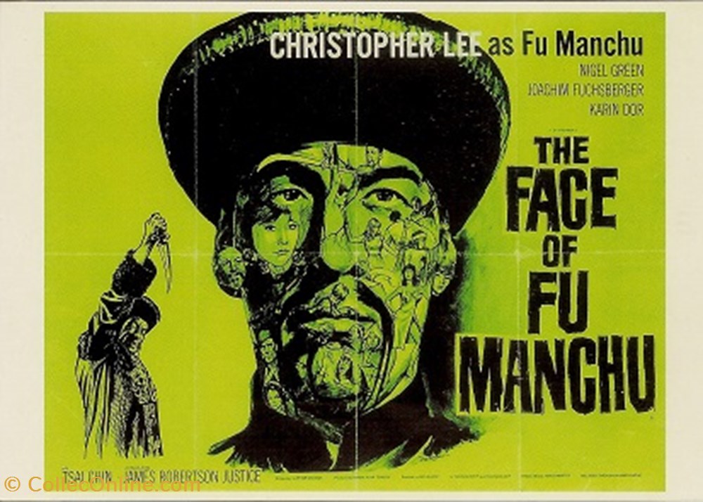 The face of Fu Manchu cartes postales autres the face of fu manchu