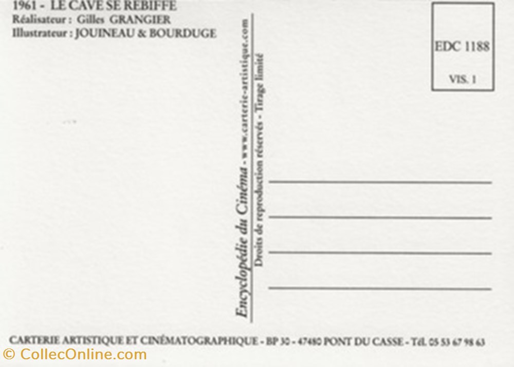 Le cave se rebiffe 2 cartes postales autres le cave se rebiffe