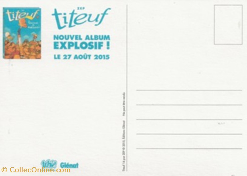 cartes postales bande dessinee titeuf