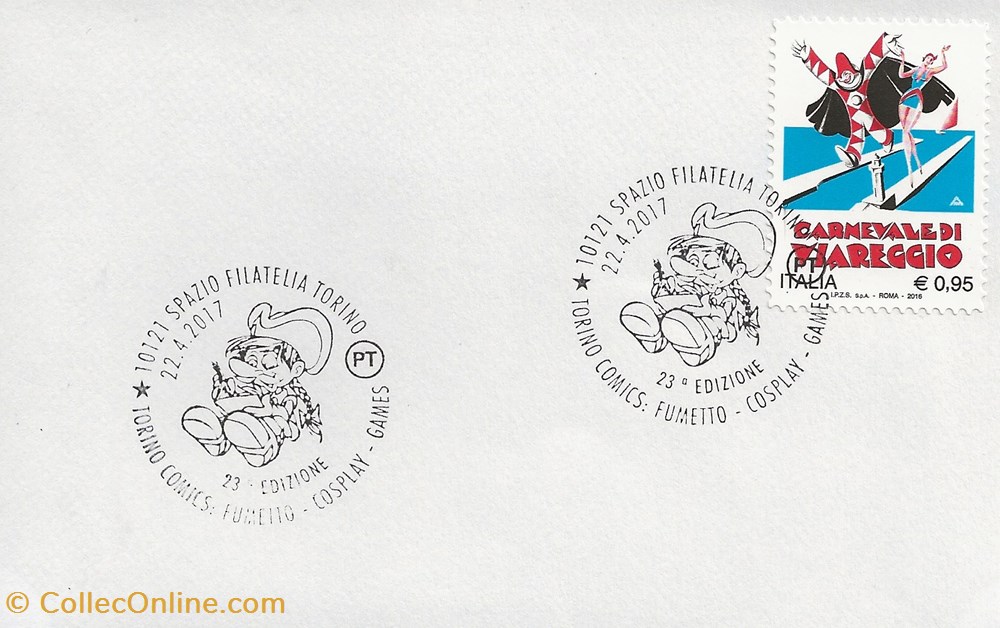 timbres torino italie 2017 23 edizione torino comics fumetto cosplay games