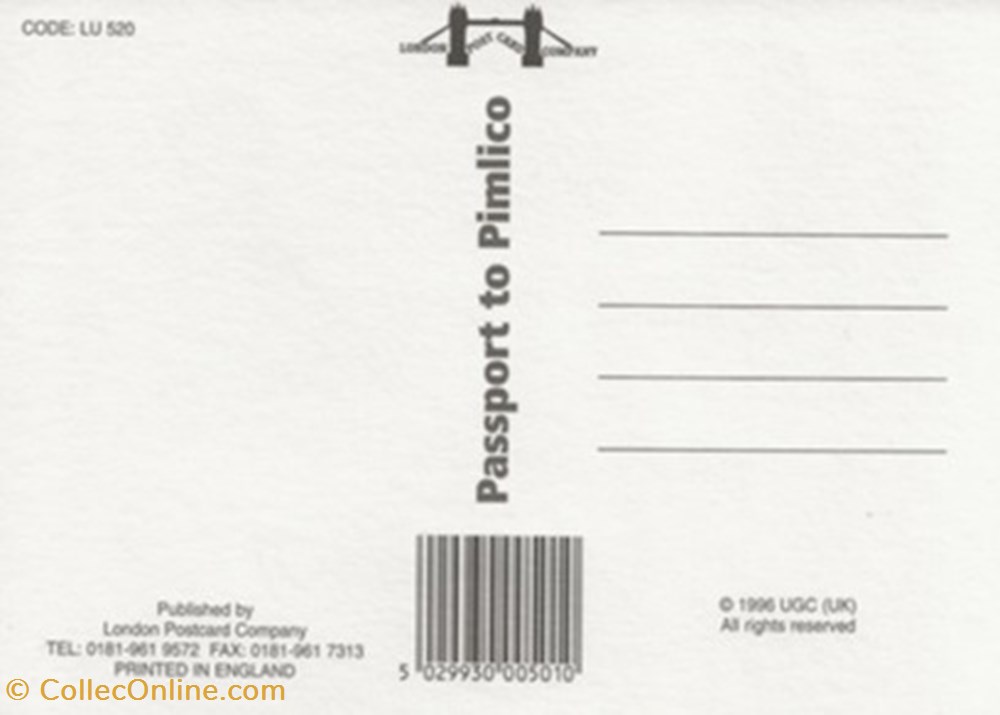 Passport to Pimlico cartes postales autres passport to pimlico