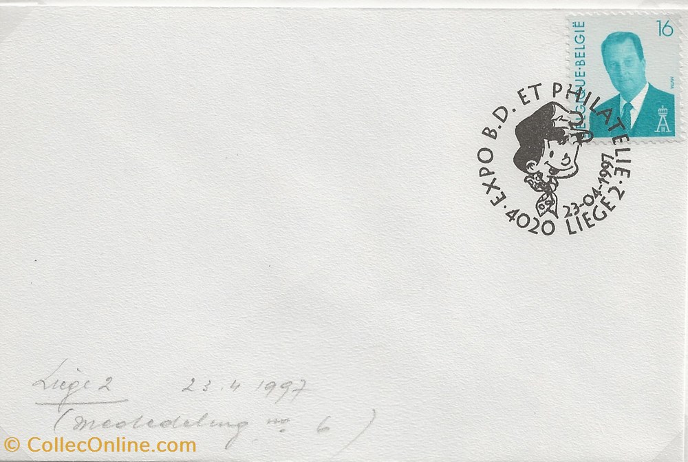 Liège (Belgique) 1997 Expo BD et philatélie timbres liege belgique 1997 expo bd et philatelie