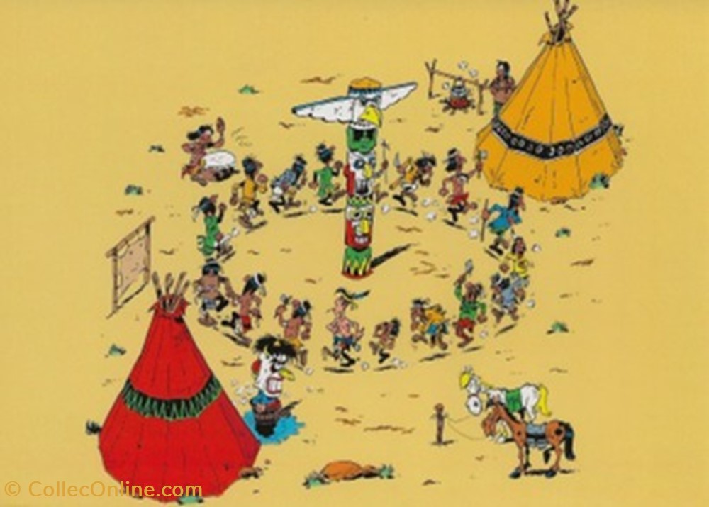 Lucky Luke cartes postales bande dessinee lucky luke