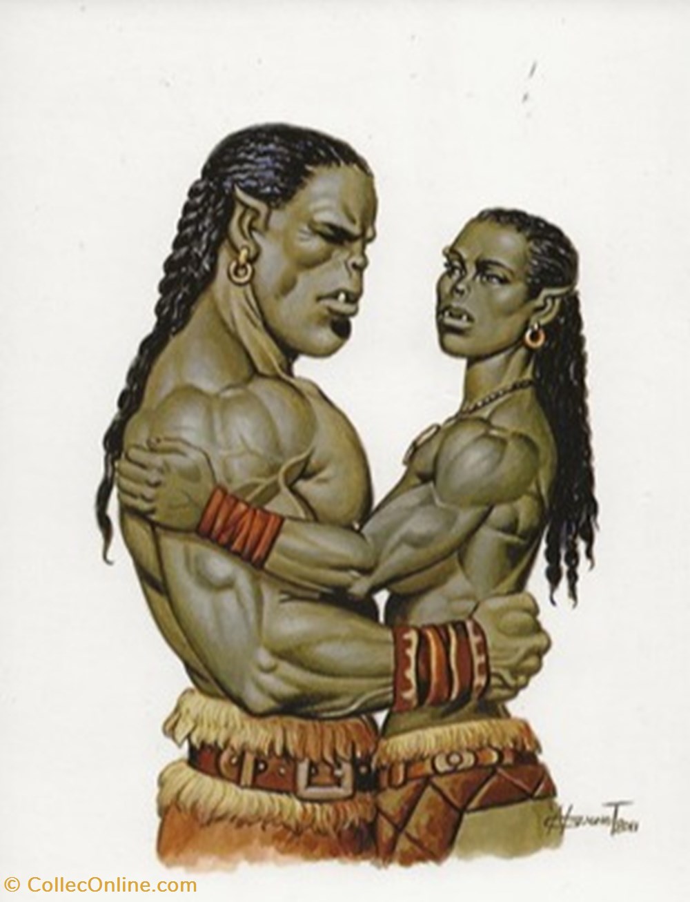 cartes postales bande dessinee les orks