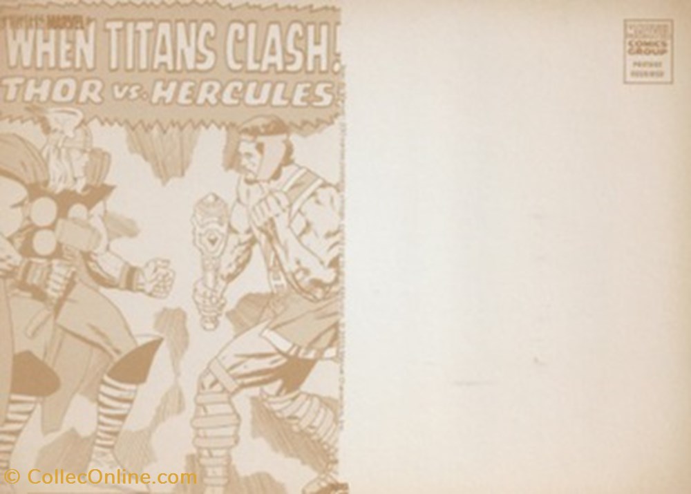 cartes postales bande dessinee marvel