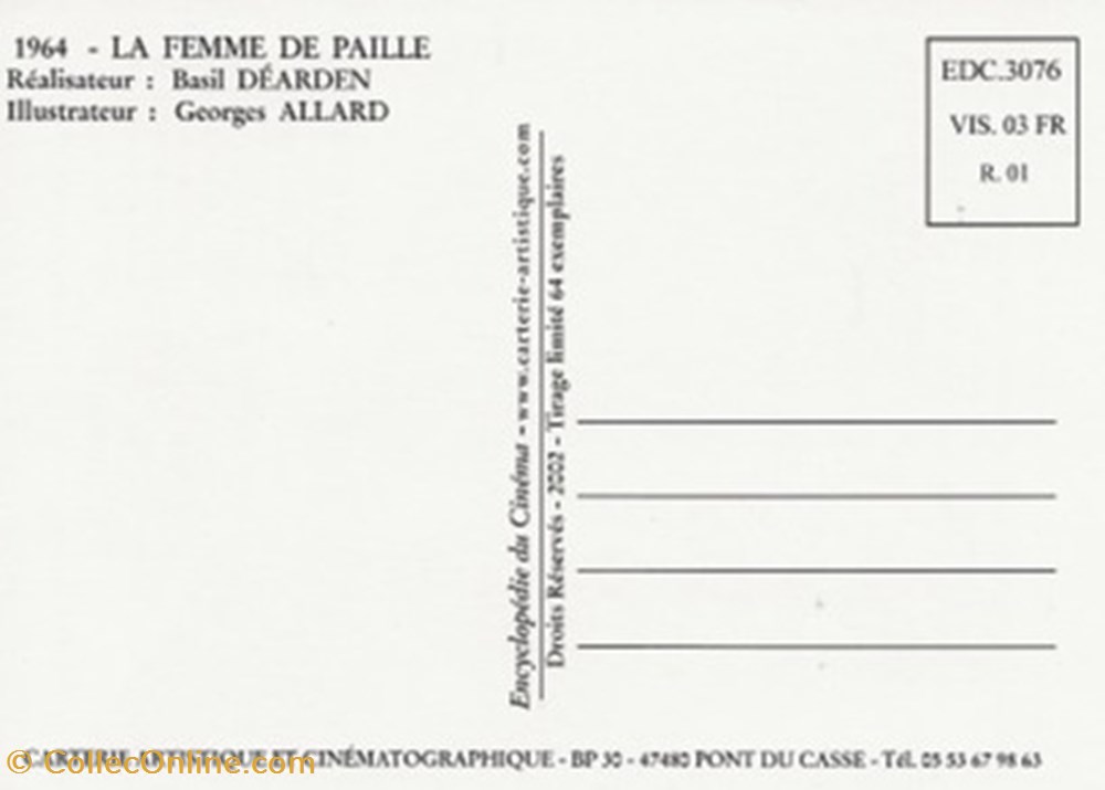 La femme de paille cartes postales autres la femme de paille