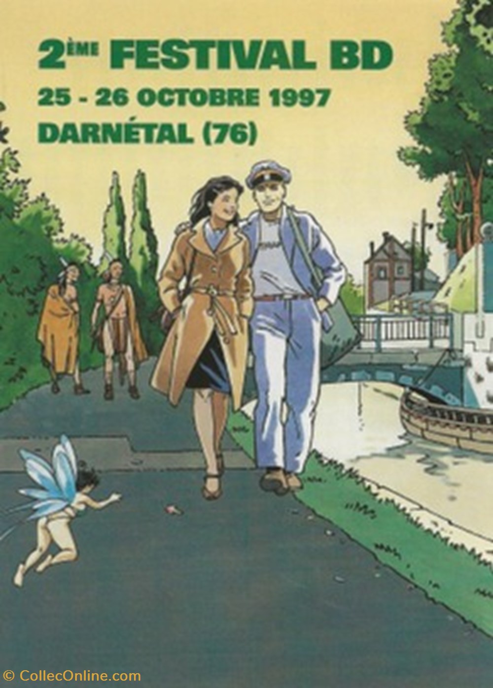 cartes postales bande dessinee darnetal 76 1997