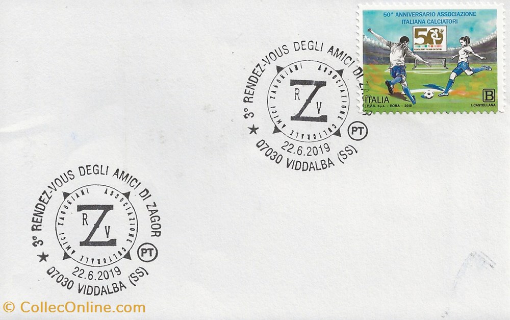 Viddalba (Italie) 2019 3° rendez-vous degli amici du Zagor timbres viddalba italie 2019 3 rendez vous degli amici du zagor