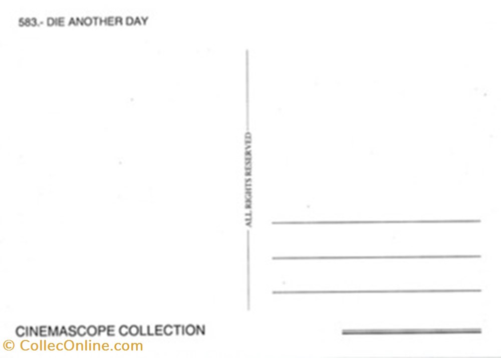 Die another day cartes postales autres die another day