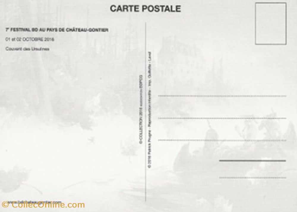 Château-Gontier (55) 2016 cartes postales bande dessinee chateau gontier 55 2016
