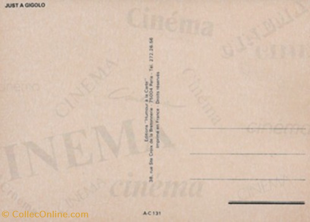 cartes postales autres just a gigolo