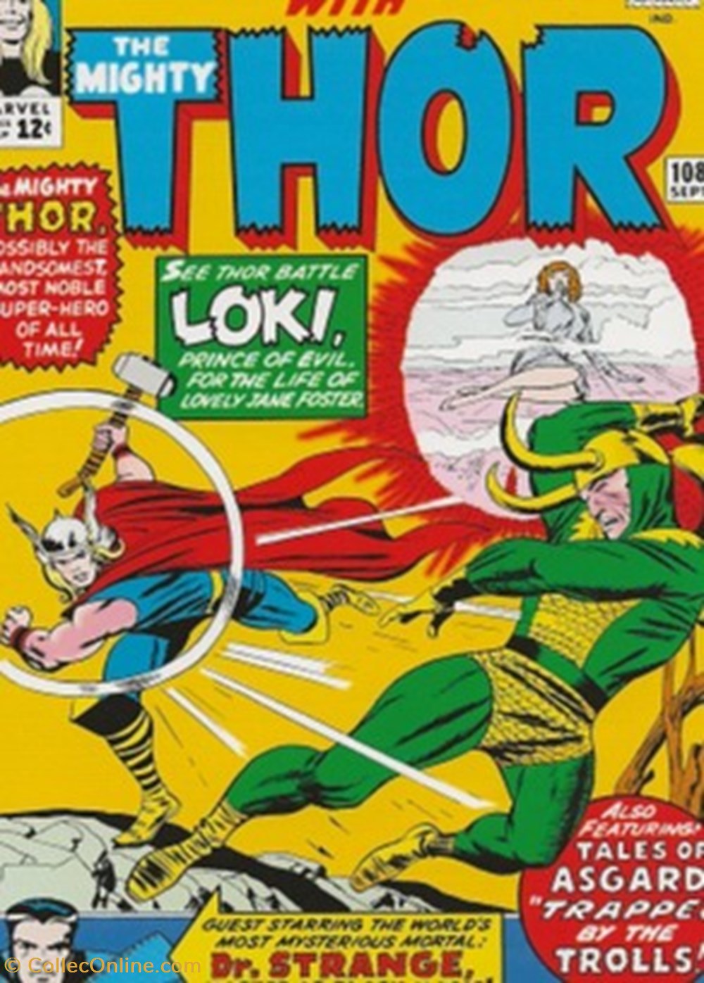 cartes postales bande dessinee marvel