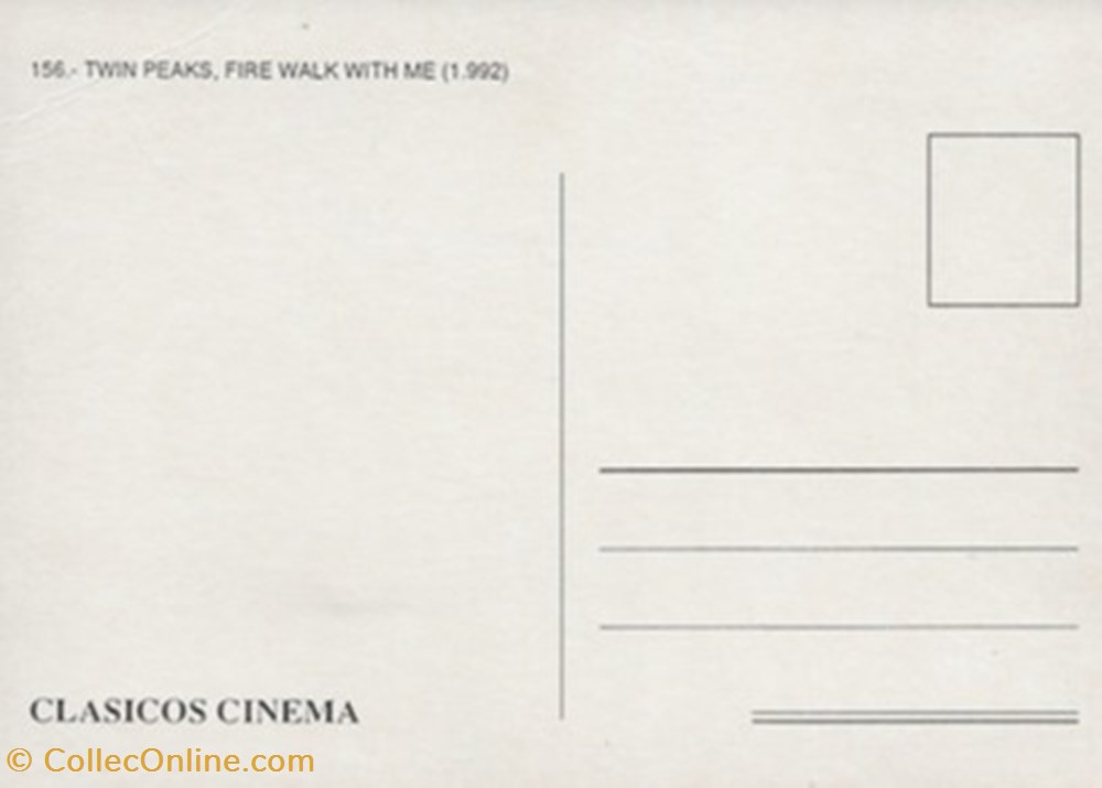 Twin peaks : Fire walk with fire cartes postales autres twin peaks fire walk with fire