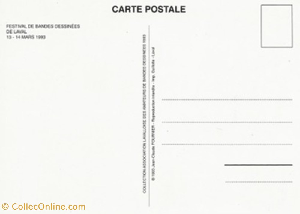 Laval (55) 1993 cartes postales bande dessinee laval 55 1993