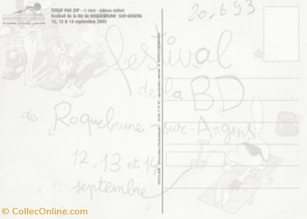 Roquebrune sur Argens (83) 2003 cartes postales bande dessinee roquebrune sur argens 83 2003