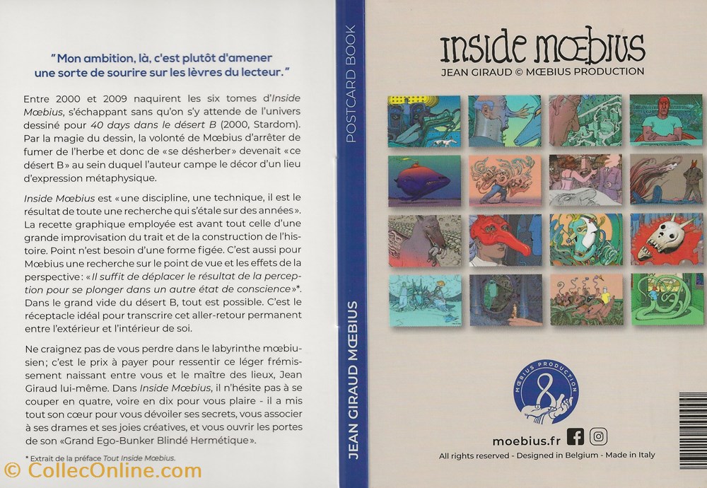 Moebius 5 cartes postales bande dessinee moebius