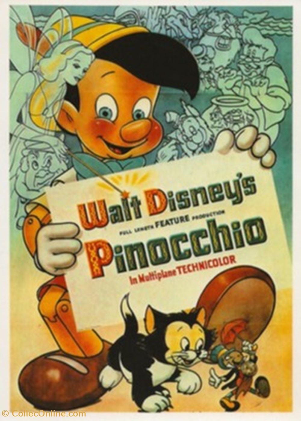 cartes postales autres pinocchio