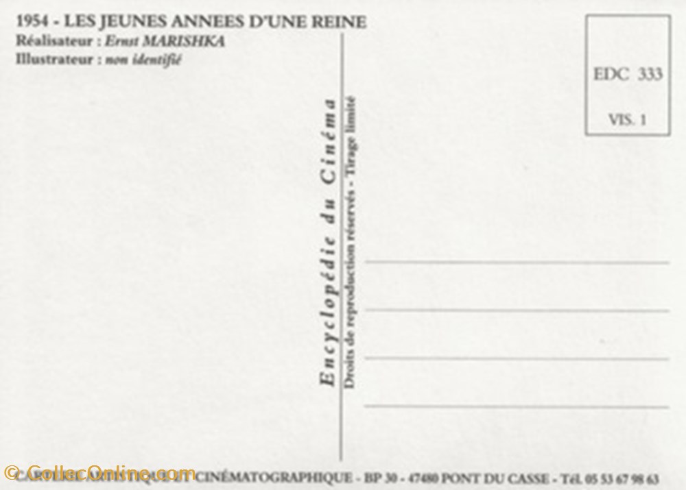 cartes postales autres les jeunes annees annees une reine