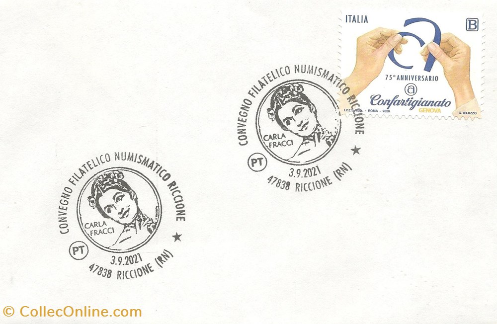 timbres riccione italie 2021 convention philatelique et numismatique