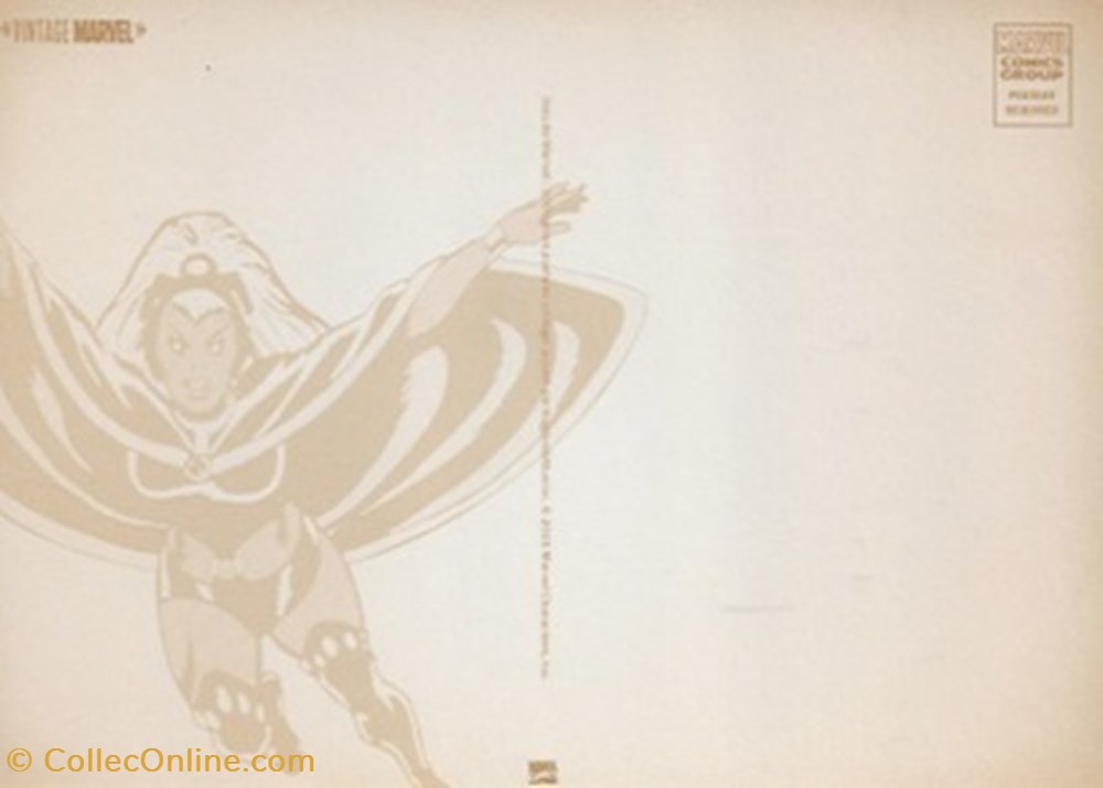 cartes postales bande dessinee marvel