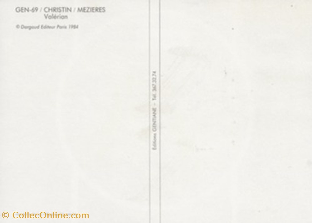 cartes postales bande dessinee valerian et laureline