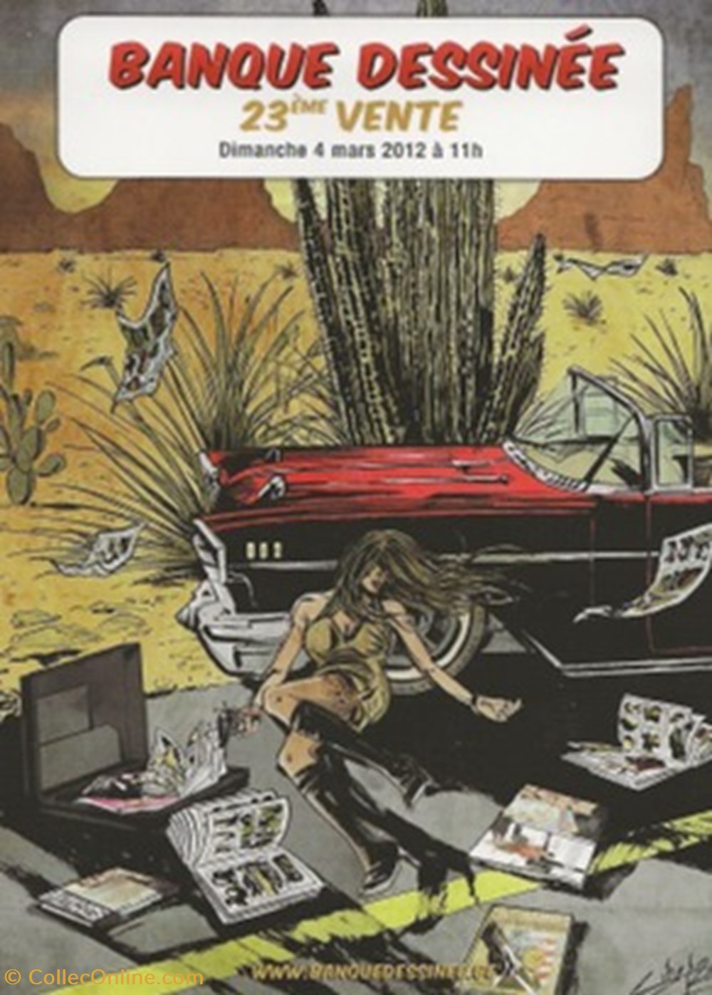 Banque Dessinée 23 cartes postales bande banque dessinee 23