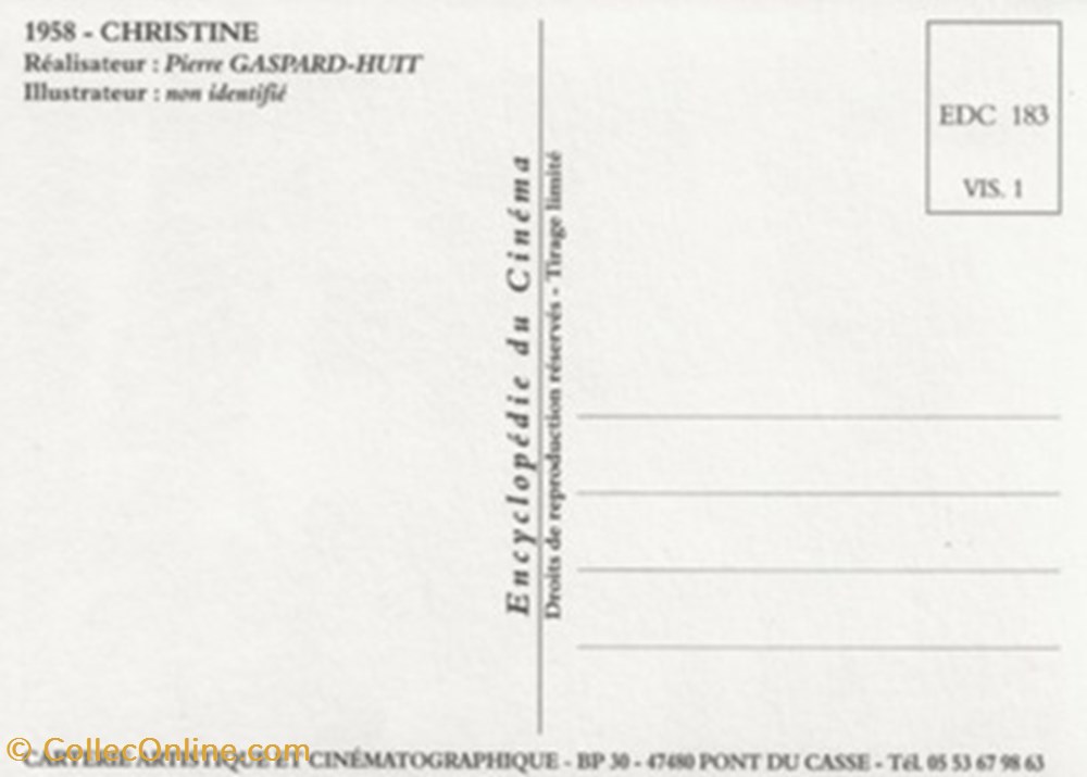Christine cartes postales autres christine
