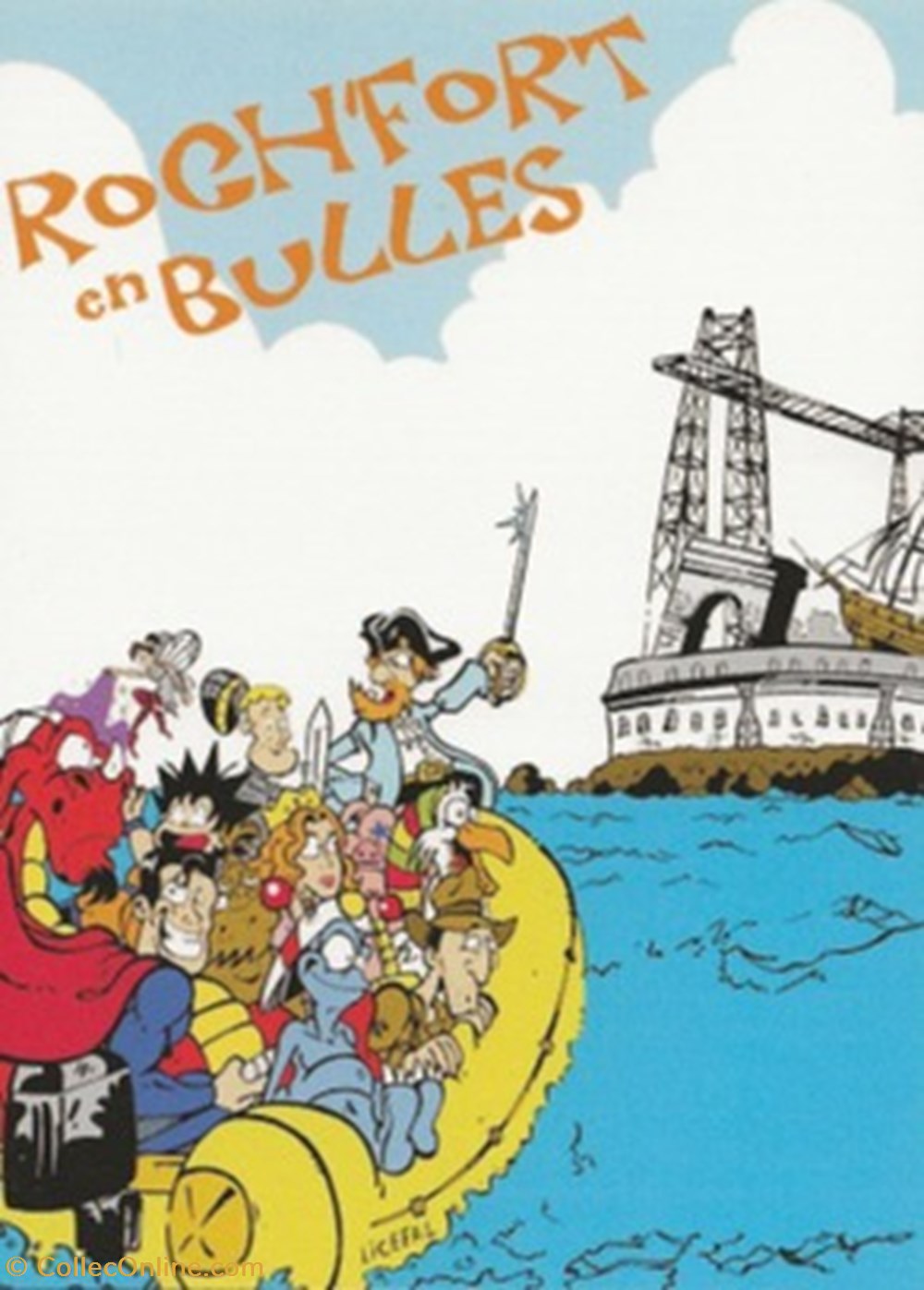 Rochefort (17) 2009 cartes postales bande dessinee rochefort 17 2009