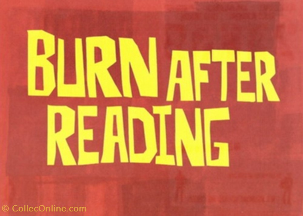 Burn after reading cartes postales autres burn after reading