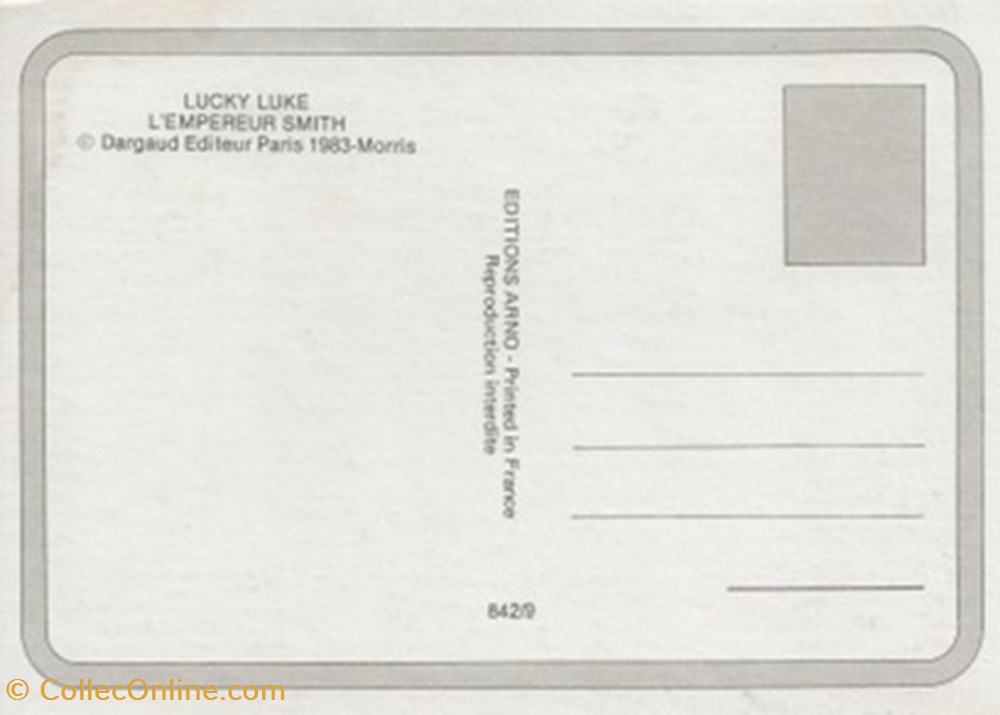 Lucky Luke cartes postales bande dessinee lucky luke