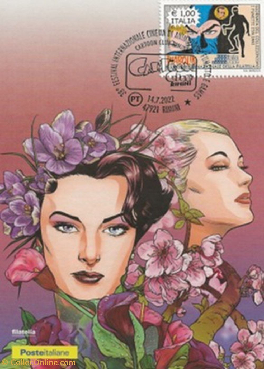 cartes postales bande dessinee rimini italie 2022