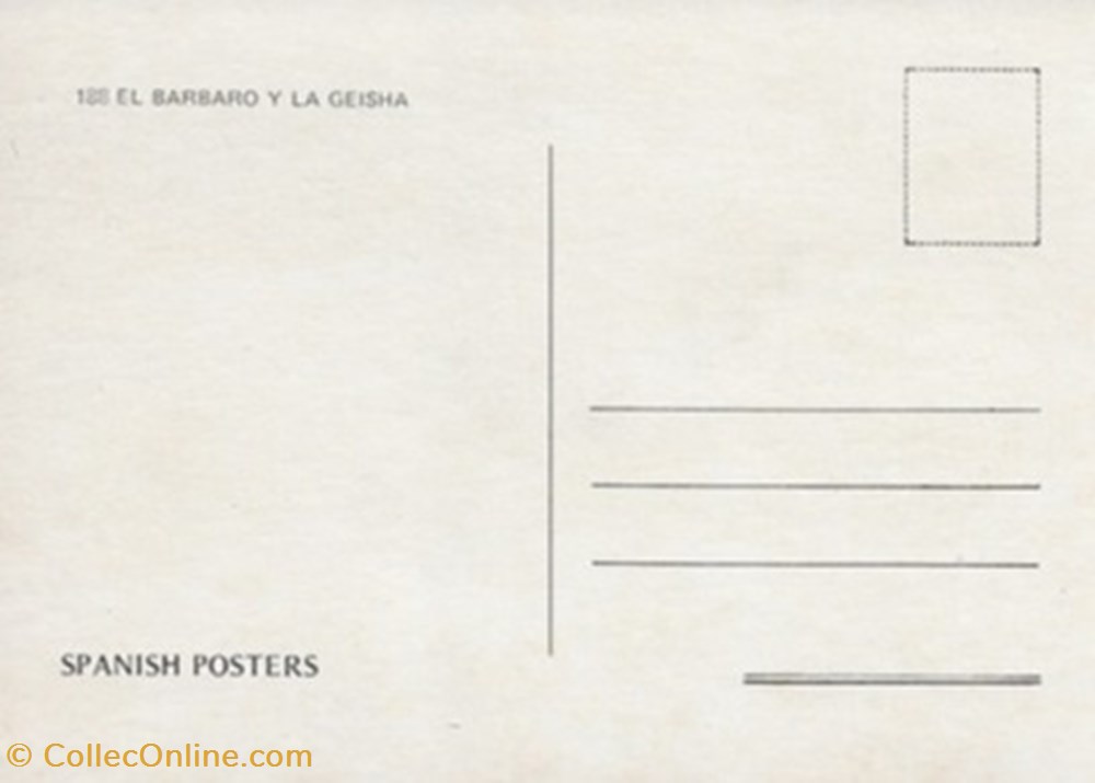 cartes postales autres el barbaro y la geisha