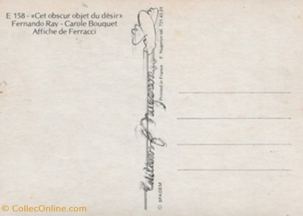 Cet obscur objet du désir cartes postales autres cet obscur objet du desir