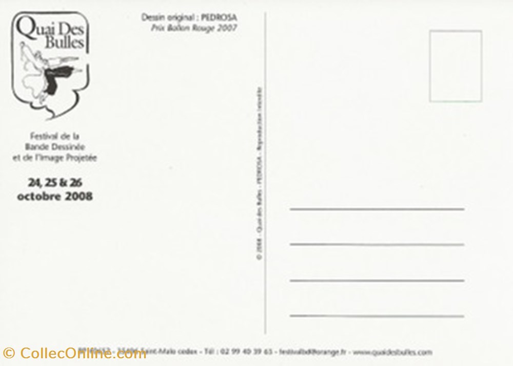 cartes postales bande dessinee saint malo 35 2008