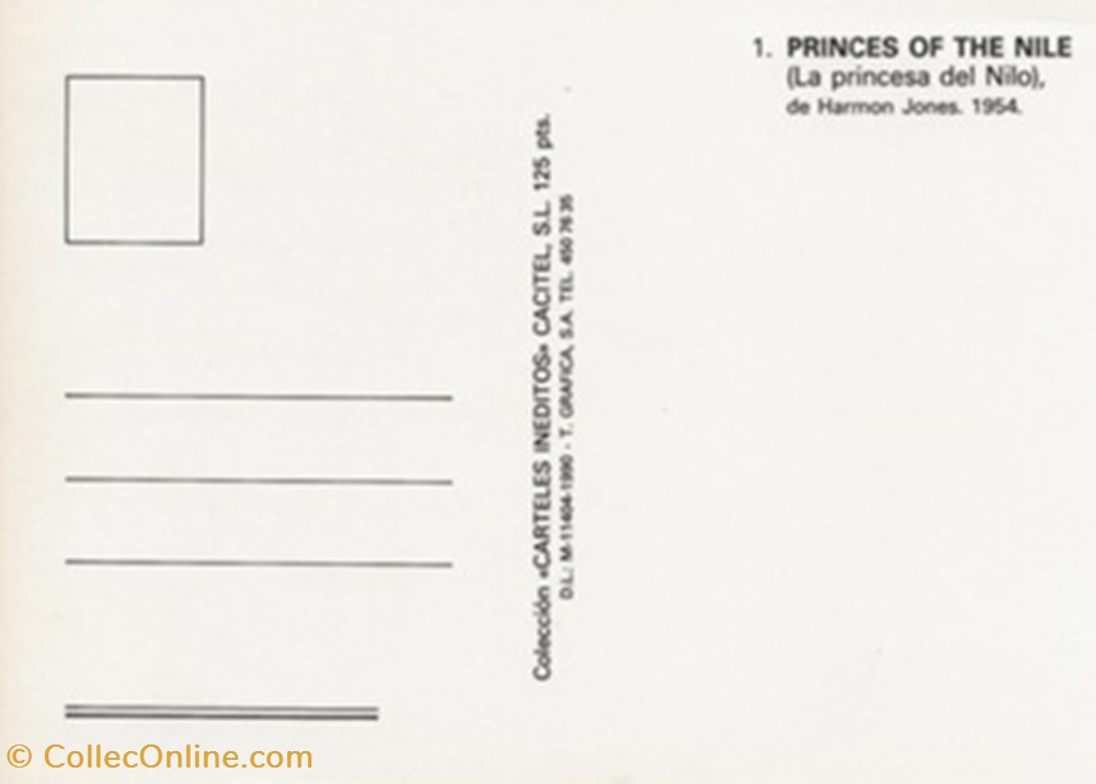 La princesa del Nilo cartes postales autres la princesa del nilo