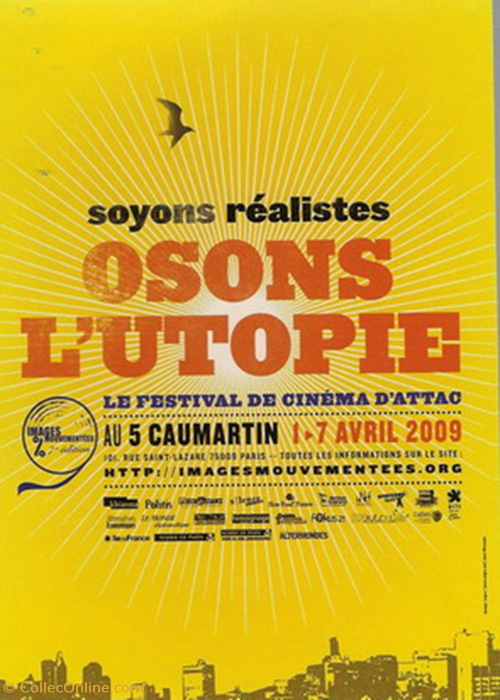 Paris Festival de cinéma d'attac 2009 cartes postales autres paris festival de cinema attac 2009