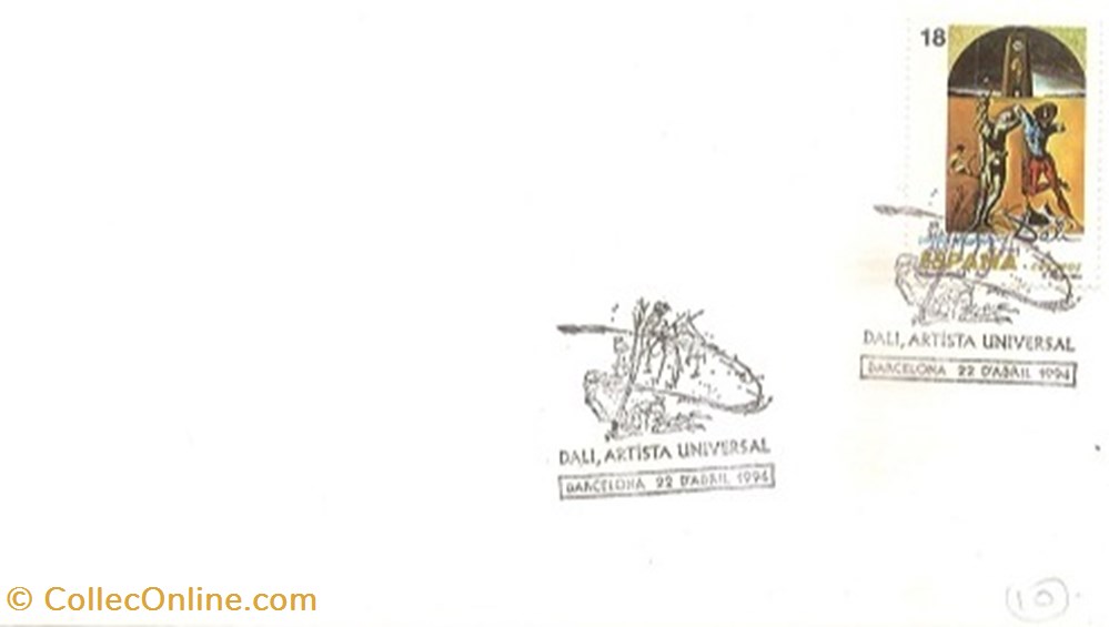 timbres barcelona espagne 1994 dali artista universal