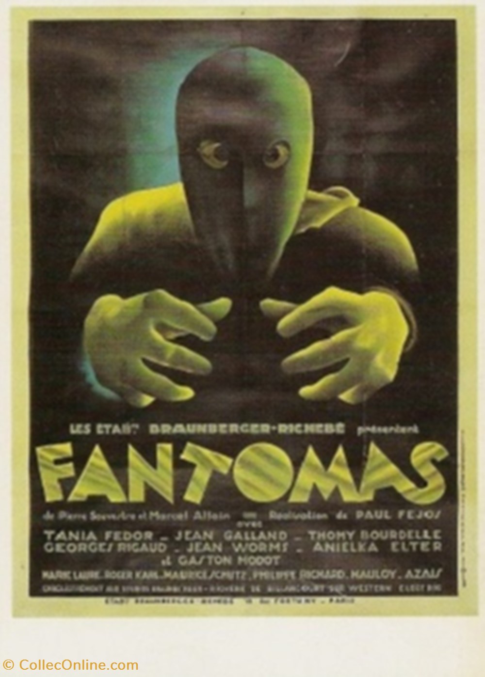 Fantômas - Postcards - Other - Condition New - Format CPM - 10.5 x 15