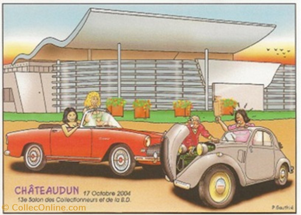 Chateaudun (28) 2004 cartes postales bande dessinee chateaudun 28 2004