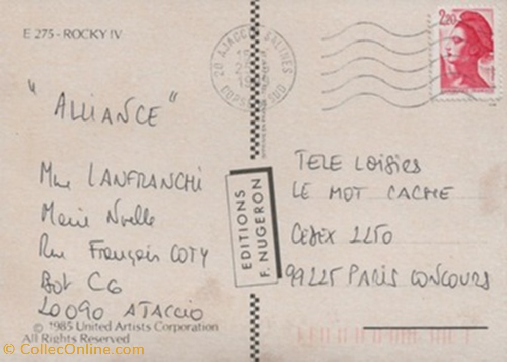 cartes postales autres rocky iv